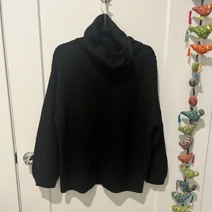 Topshop Women's Black Chunky Turtleneck Sweater, Sz MEDIUM, NWT